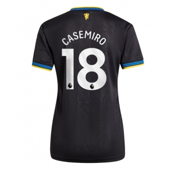 Manchester United Casemiro #18 Maglia Gara Terza Repliche 2025-26 Donna Maniche Corte